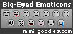 Big-Eyed Smilies: Black & White