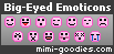Big-Eyed Smilies: Pink