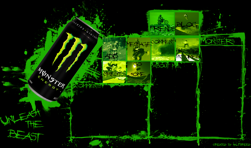 Monster Energy Myspace Layouts