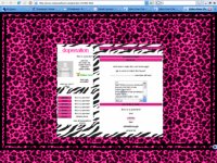Zebra Over Cheetah (Double Background) - Get layout code