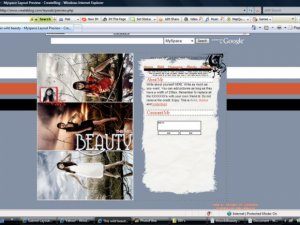 This wild beauty - Myspace Layouts