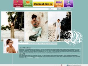 Miranda Kerr - Myspace Layouts