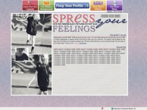 Spress Your Feelings - Myspace Layouts