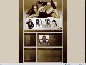 Beyonce (Sasha Fierce) - Myspace Layouts