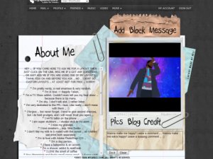 PaperPolaroidPost-it - Myspace Layouts
