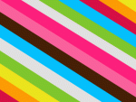 Diagonal Multi-color Stripes