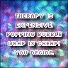 bubble wrap therapy