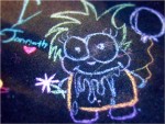 drooling chalk boy