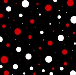 Red Black & White Dots