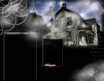 haunted house div background