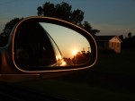 Sunset through Mirror
