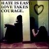 hate/love.