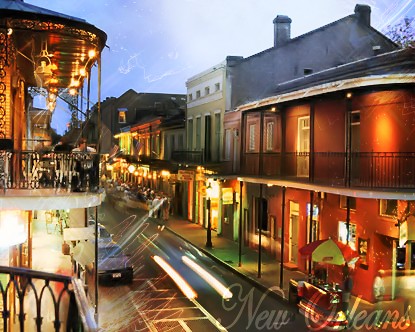 Bourbon Street In New Orleans - Banners - CreateBlog