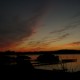 sunset over the lake